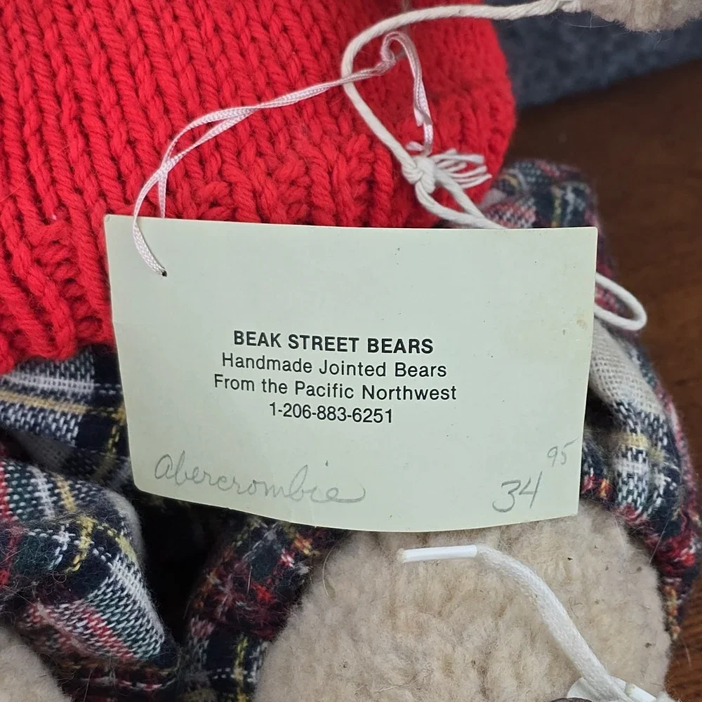 Beak Street Bears Abercrombie Jointed Plush Bear 18